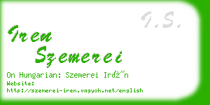 iren szemerei business card